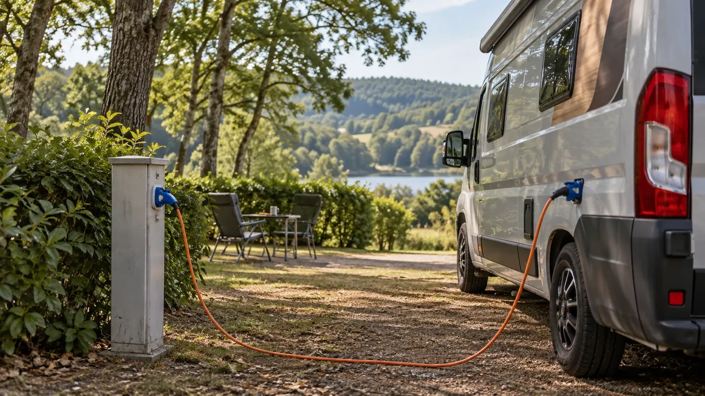 Aire de camping-car avec électricité près de Limoges