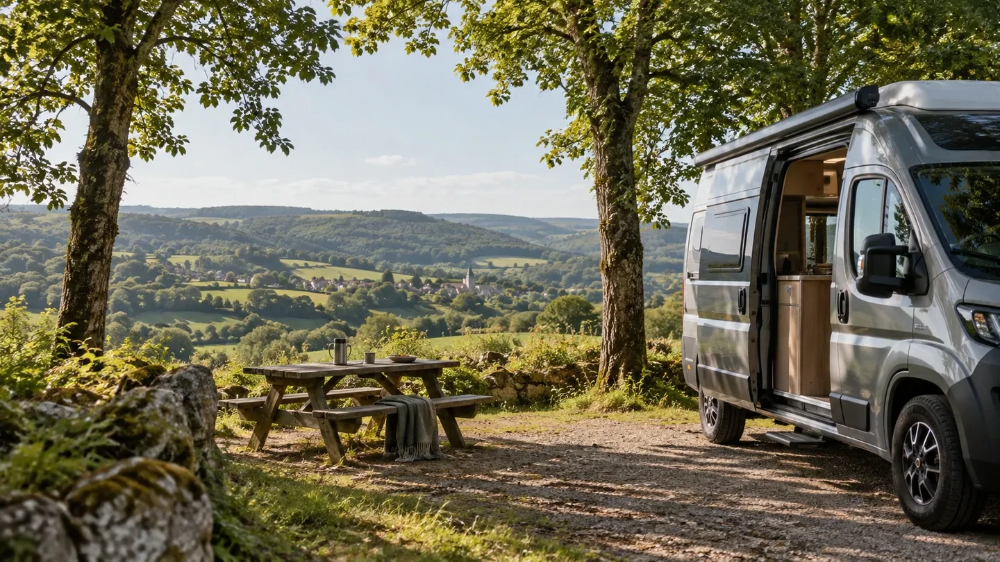 Étape camping-car sur l’A20 en Haute-Vienne