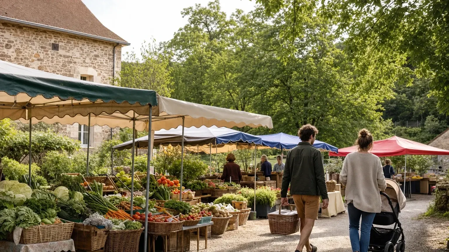 Les marchés autour de Limoges pendant les vacances