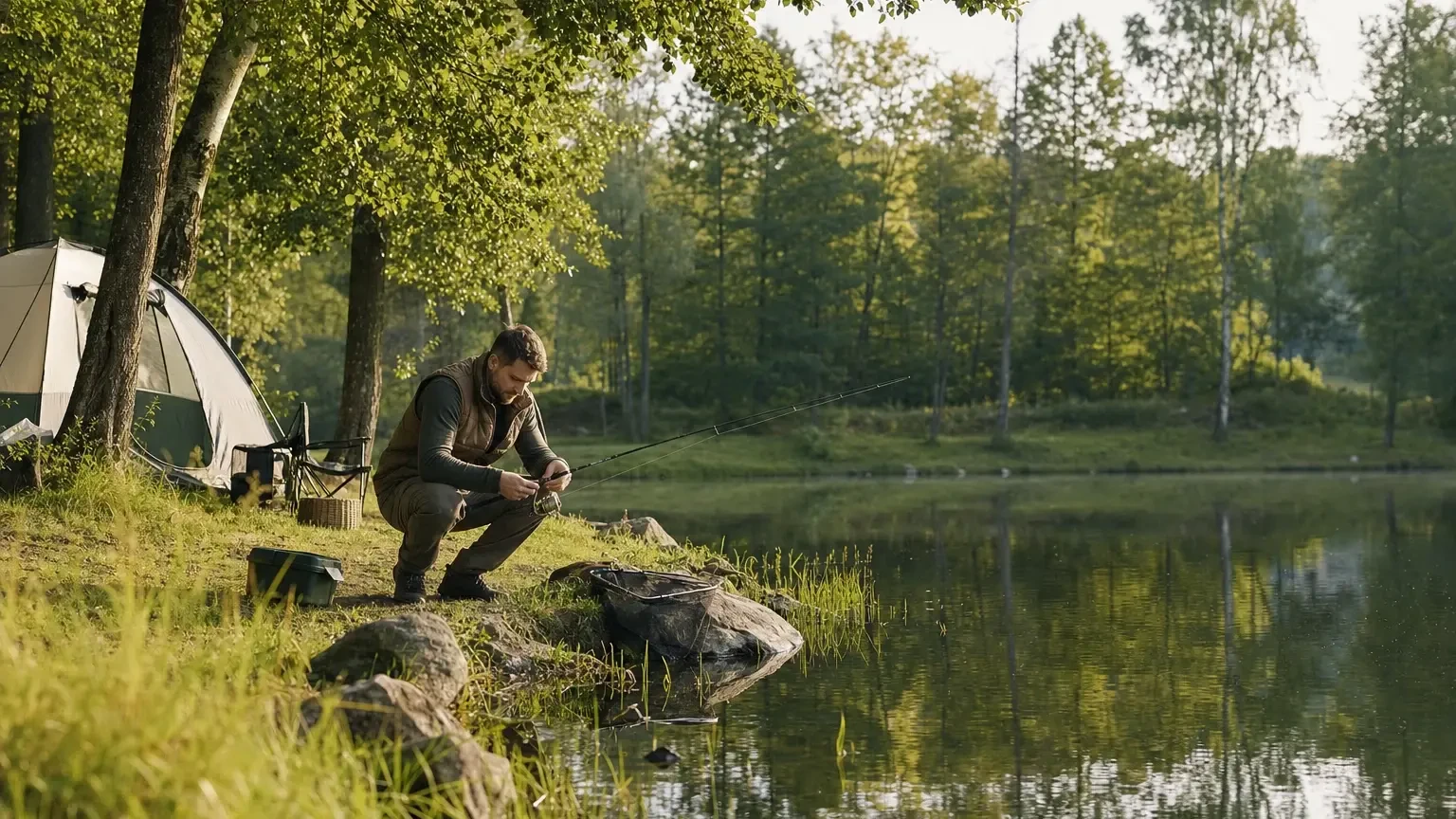 Pêcher en Haute-Vienne pendant un séjour en camping